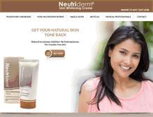 Tablet Screenshot of neutridermskin.com